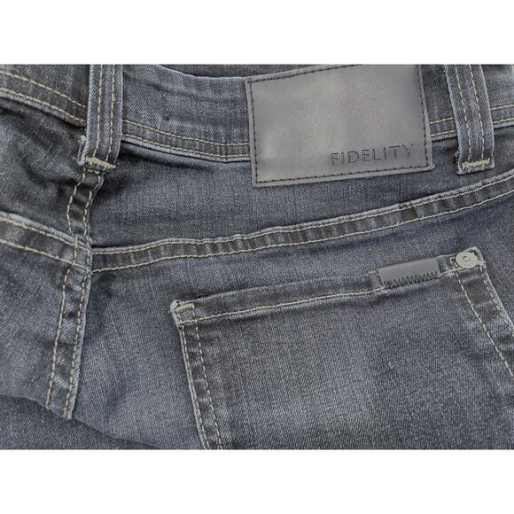 Fidelity Denim Jimmy Slim Straight Leg Jeans 34x31 Empirical Blue NWT USA Made - Picture 4 of 8